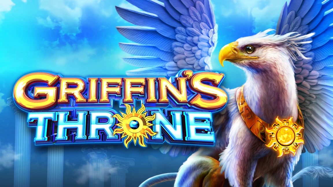The promotional header for Griffin's Throne, an online slot game on Betty.ca.