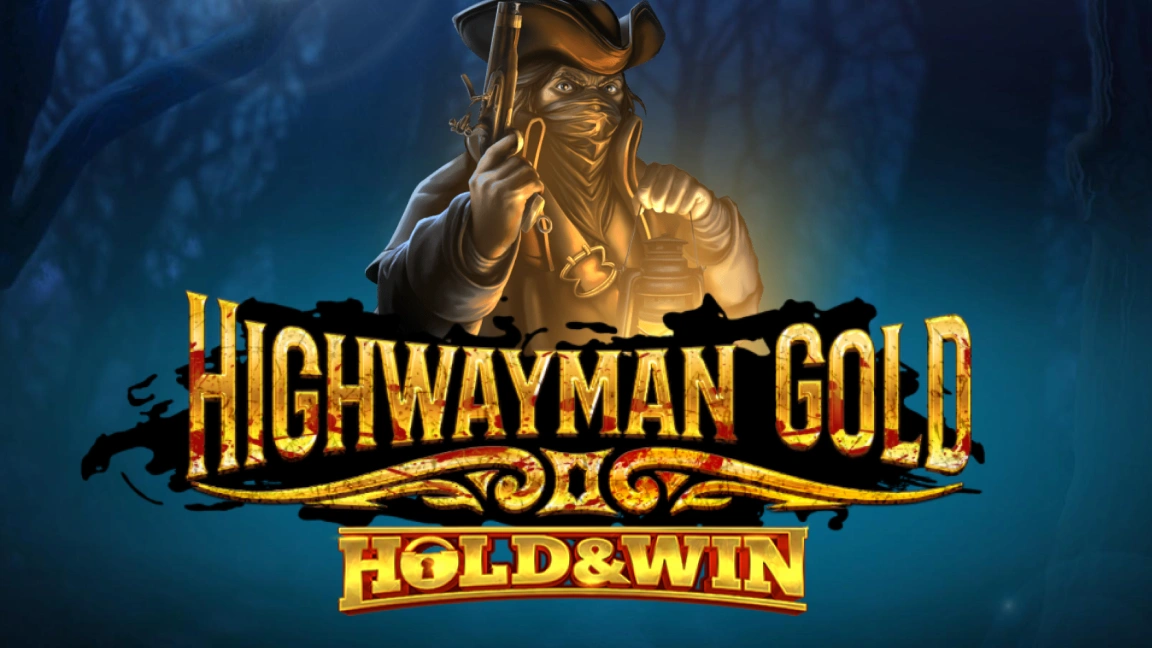 The promotional header for Highwayman Gold: Hold & Win, an online slot game on Betty.ca.