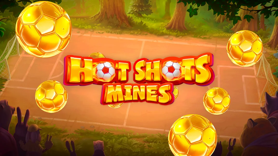 The promotional header for Hot Shots: Mines, an online slot game on Betty.ca.