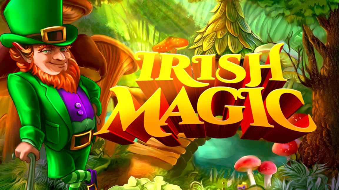 The promotional header for Irish Magic, an online slot game on Betty.ca.