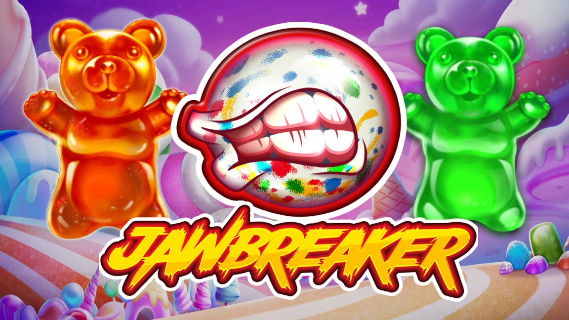 The promotional header for Jawbreaker, an online slot game on Betty.ca.