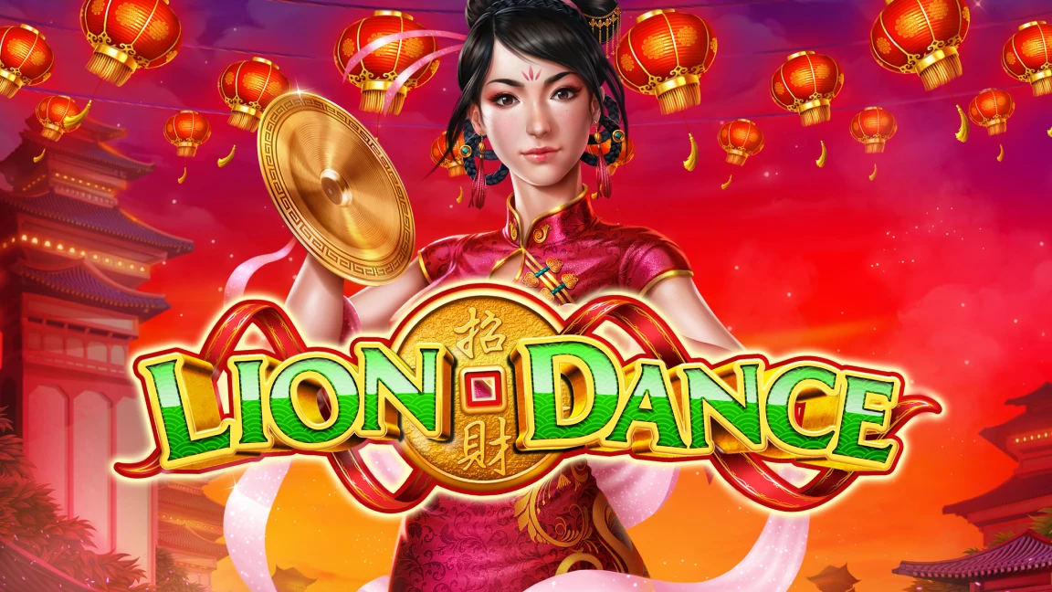 The promotional header for Lion Dance, an online slot game on Betty.ca.