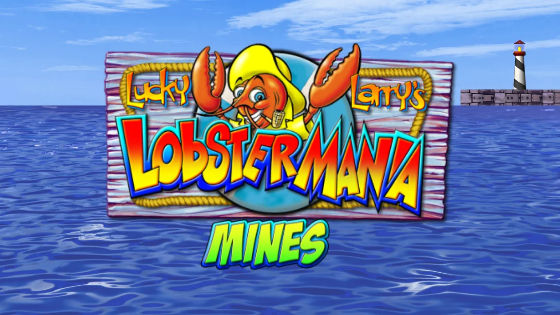 The promotional header for Lucky Larry’s Lobstermania Mines, an online slot game on Betty.ca.