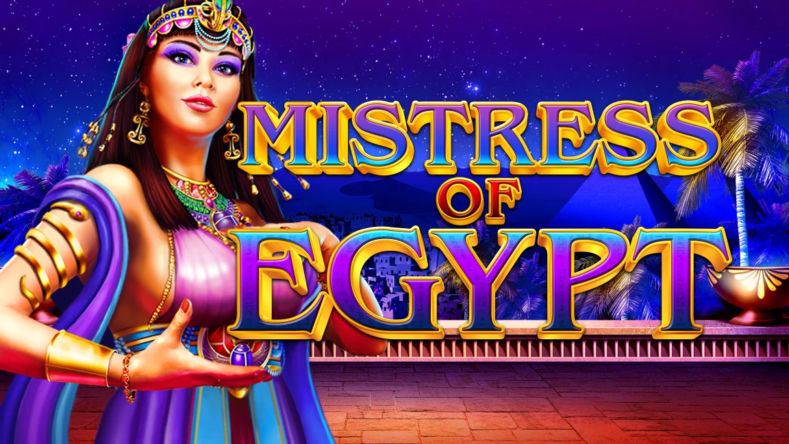 The promotional header for Mistress of Egypt, an online slot game on Betty.ca.