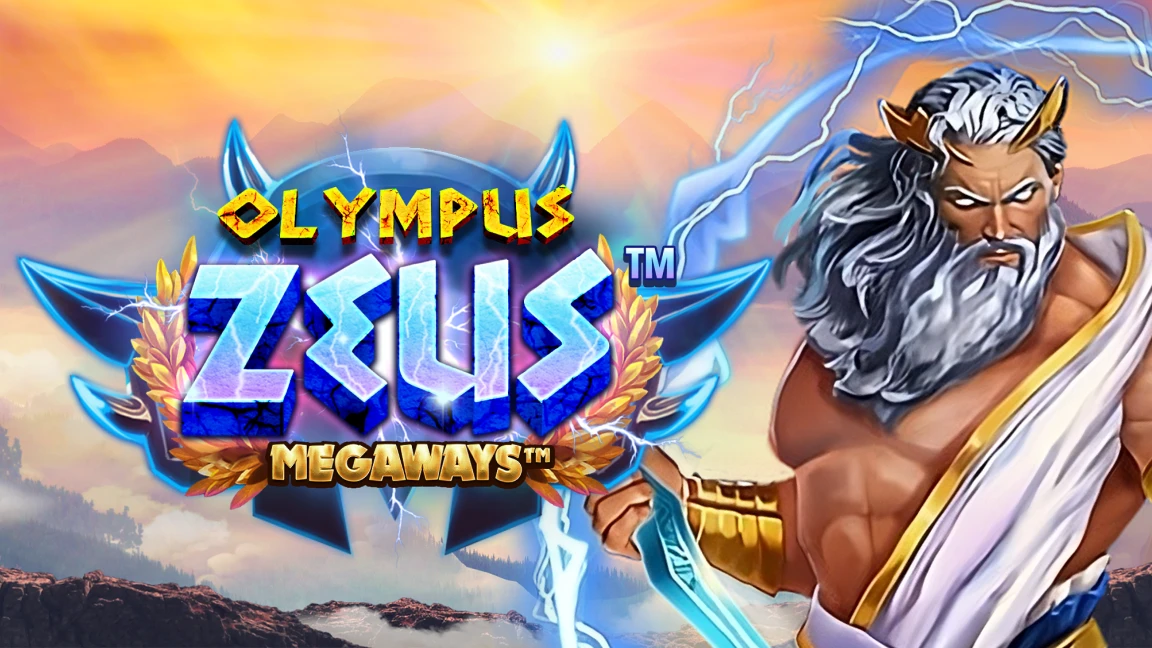 The promotional header for Olympus Zeus Megaways, an online slot game on Betty.ca.