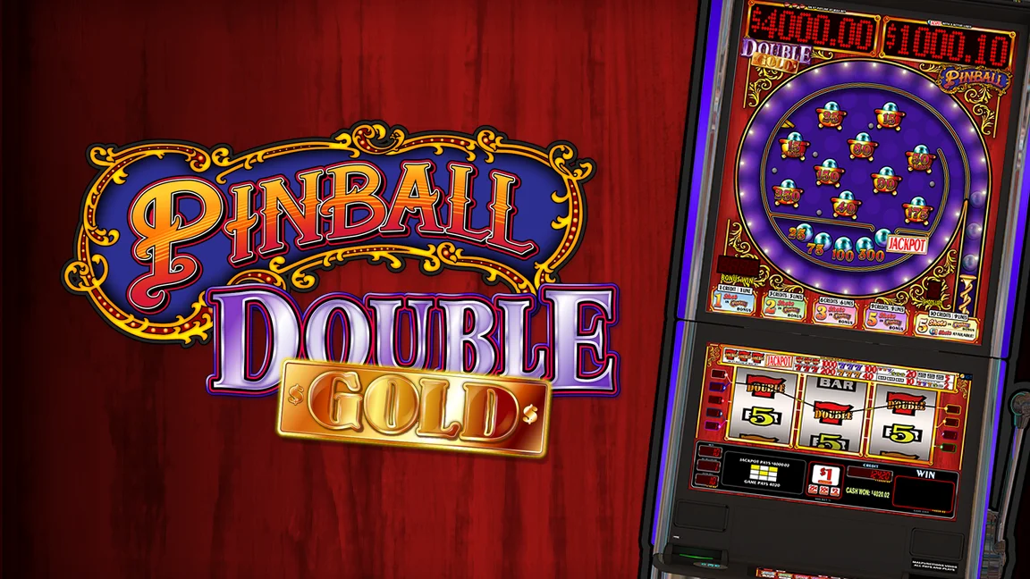 The promotional header for Pinball Double Gold, an online slot game on Betty.ca.