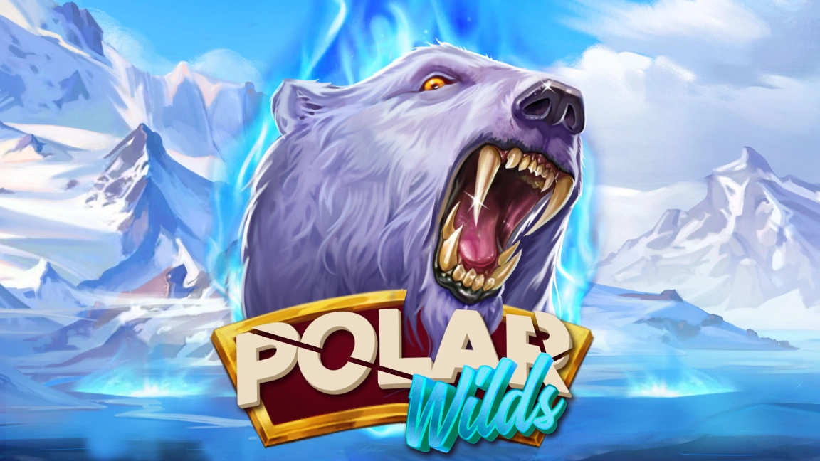 The promotional header for Polar Wilds, an online slot game on Betty.ca.