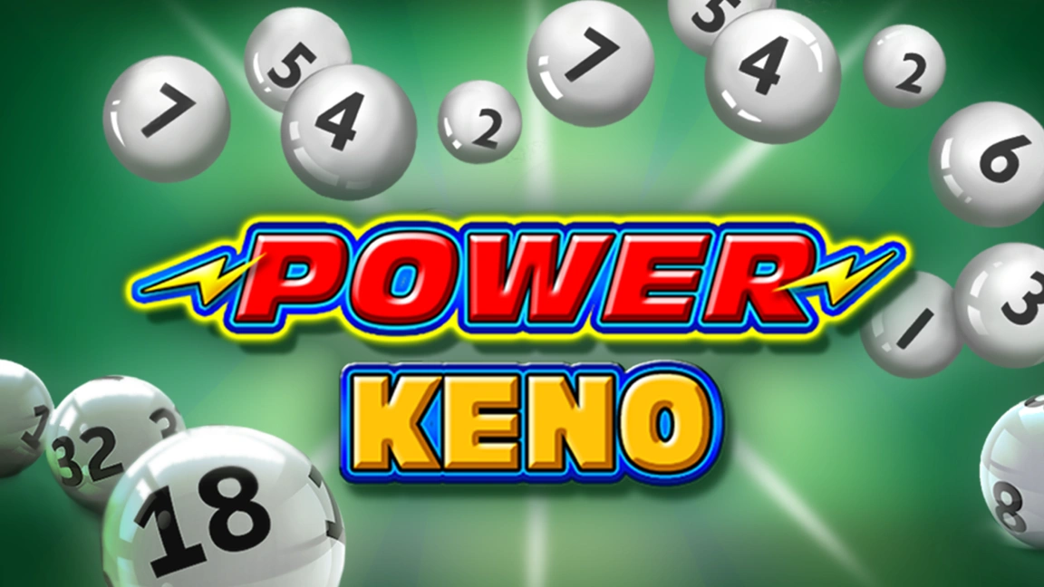 The promotional header for Power Keno, an online slot game on Betty.ca.