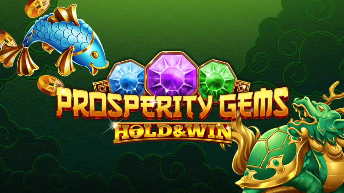The promotional header for Prosperity Gems: Hold & Win, an online slot game on Betty.ca.