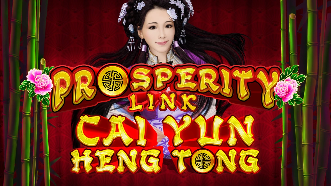The promotional header for Prosperity Link Cai Yun Heng Tong, an online slot game on Betty.ca.