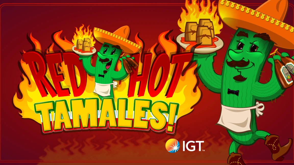 The promotional header for Red Hot Tamales, an online slot game on Betty.ca.