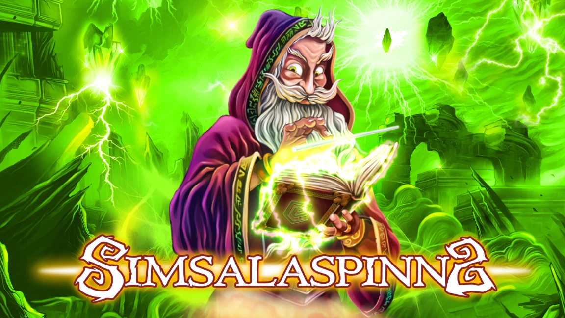 The promotional header for Simsalaspinn 2, an online slot game on Betty.ca.