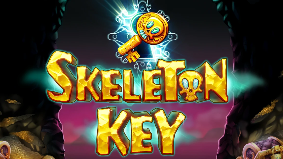 The promotional header for Skeleton Key, an online slot game on Betty.ca.