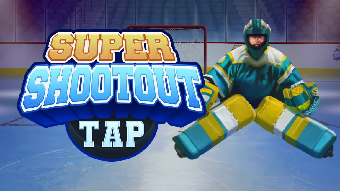 The promotional header for Super Shootout Tap, an online slot game on Betty.ca.
