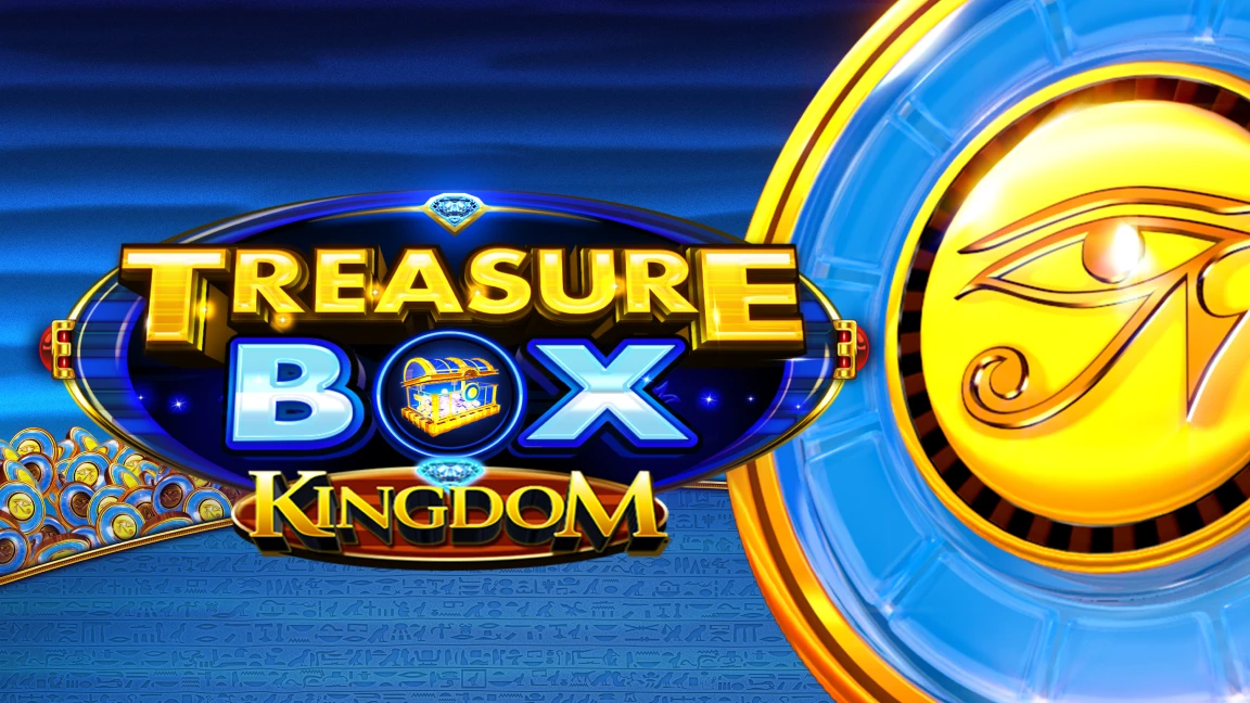 The promotional header for Treasure Box Kingdom, an online slot game on Betty.ca.