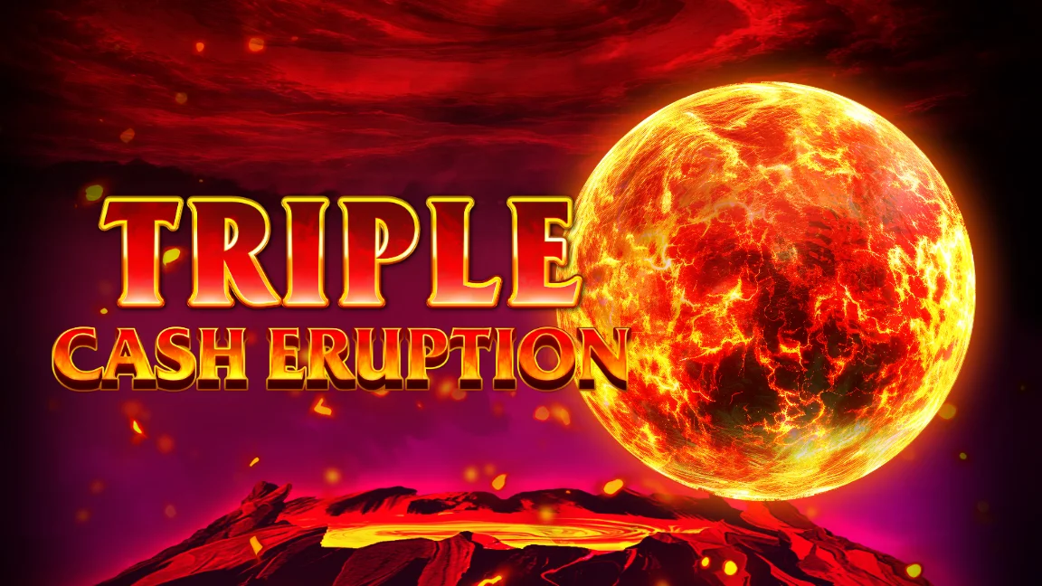 The promotional header for Triple Cash Eruption (Bonus Buy), an online slot game on Betty.ca.
