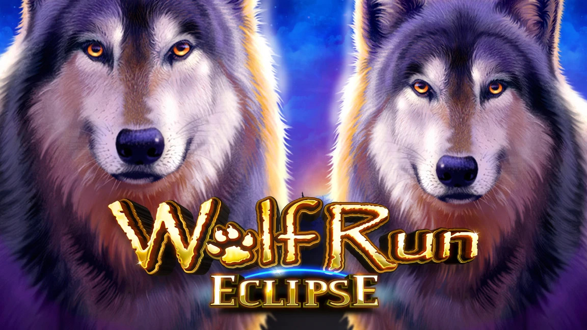 The promotional header for Wolf Run Eclipse, an online slot game on Betty.ca.