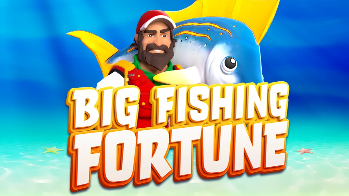 The promotional header for Big Fishing Fortune, an online slot game on Betty.ca.
