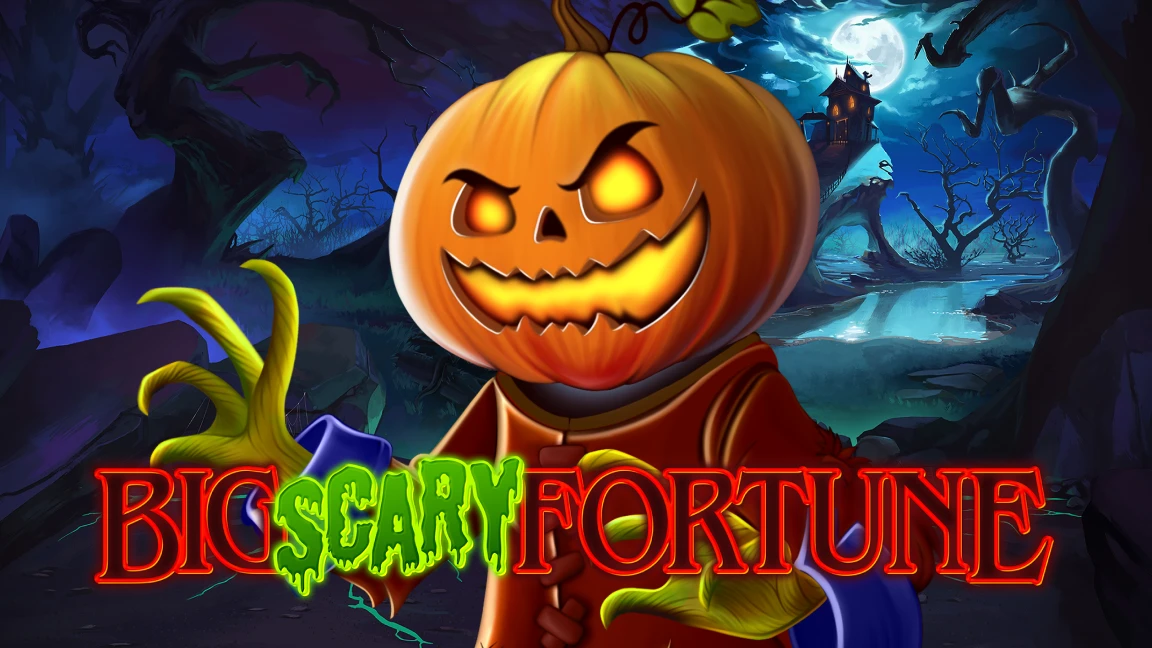 The promotional header for Big Scary Fortune, an online slot game on Betty.ca.