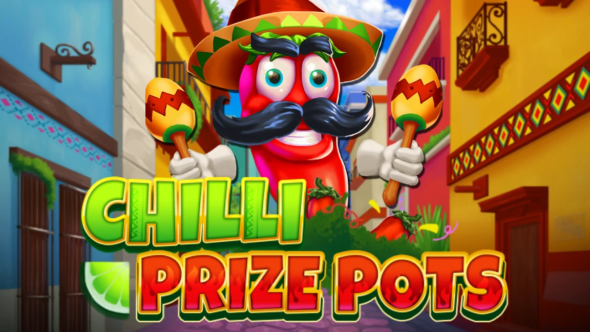 The promotional header for Chilli Prize Pots, an online slot game on Betty.ca.