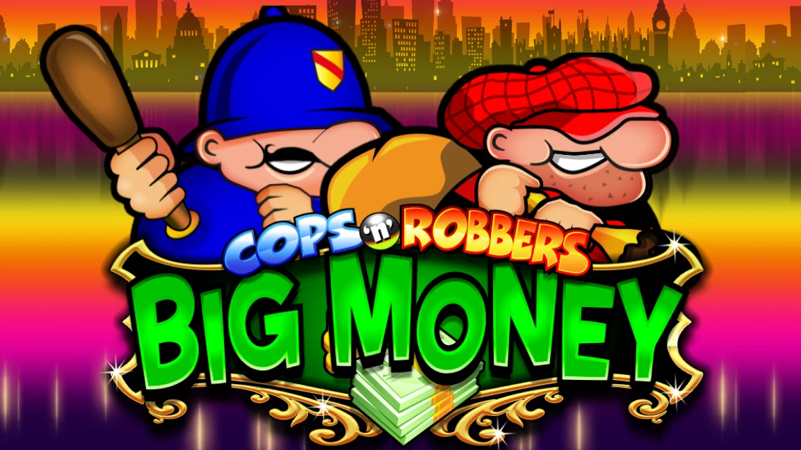 The promotional header for Cops 'n' Robbers Big Money, an online slot game on Betty.ca.