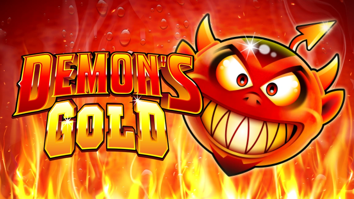 The promotional header for Demons Gold, an online slot game on Betty.ca.