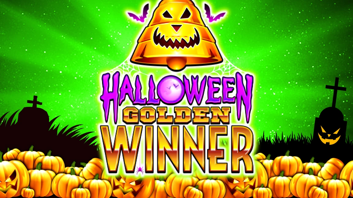 The promotional header for Golden Halloween Winner, an online slot game on Betty.ca.