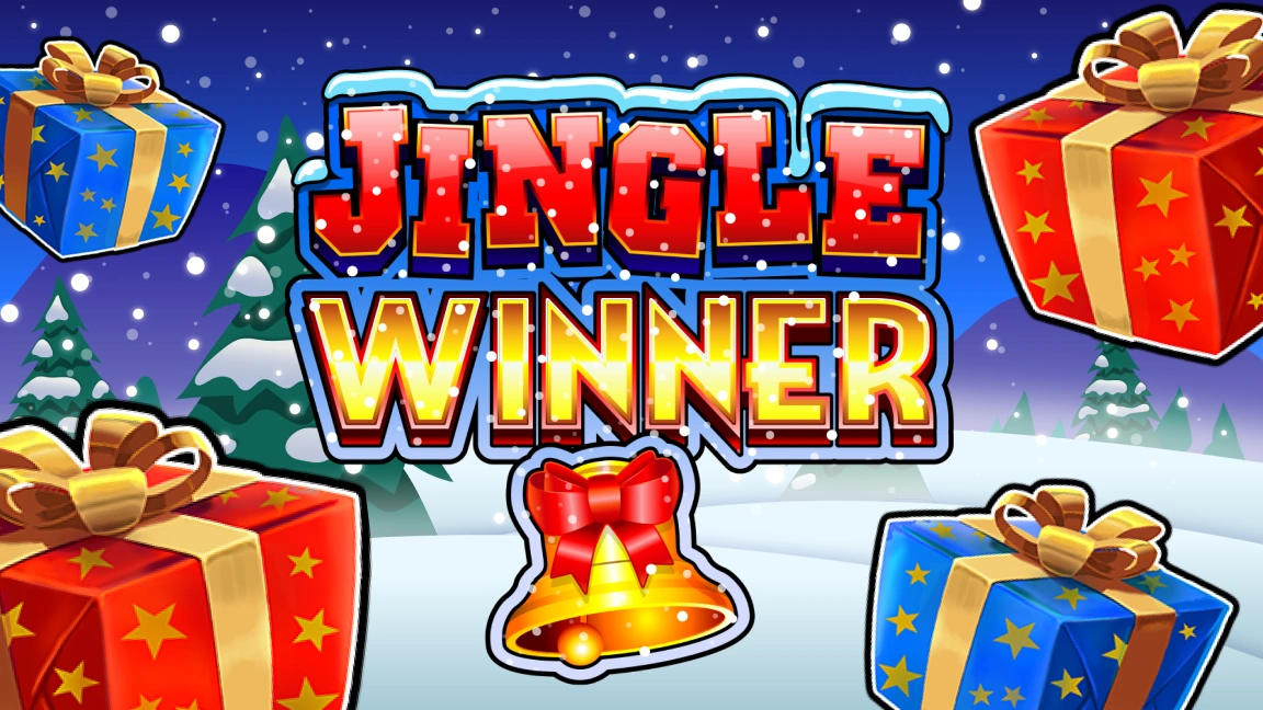 The promotional header for Jingle Winner, an online slot game on Betty.ca.