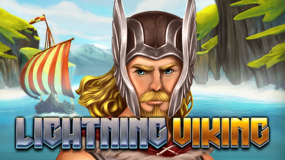 The promotional header for Lightning Viking, an online slot game on Betty.ca.