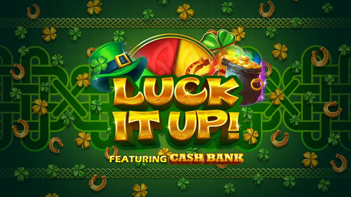 The promotional header for Luck It Up!, an online slot game on Betty.ca.