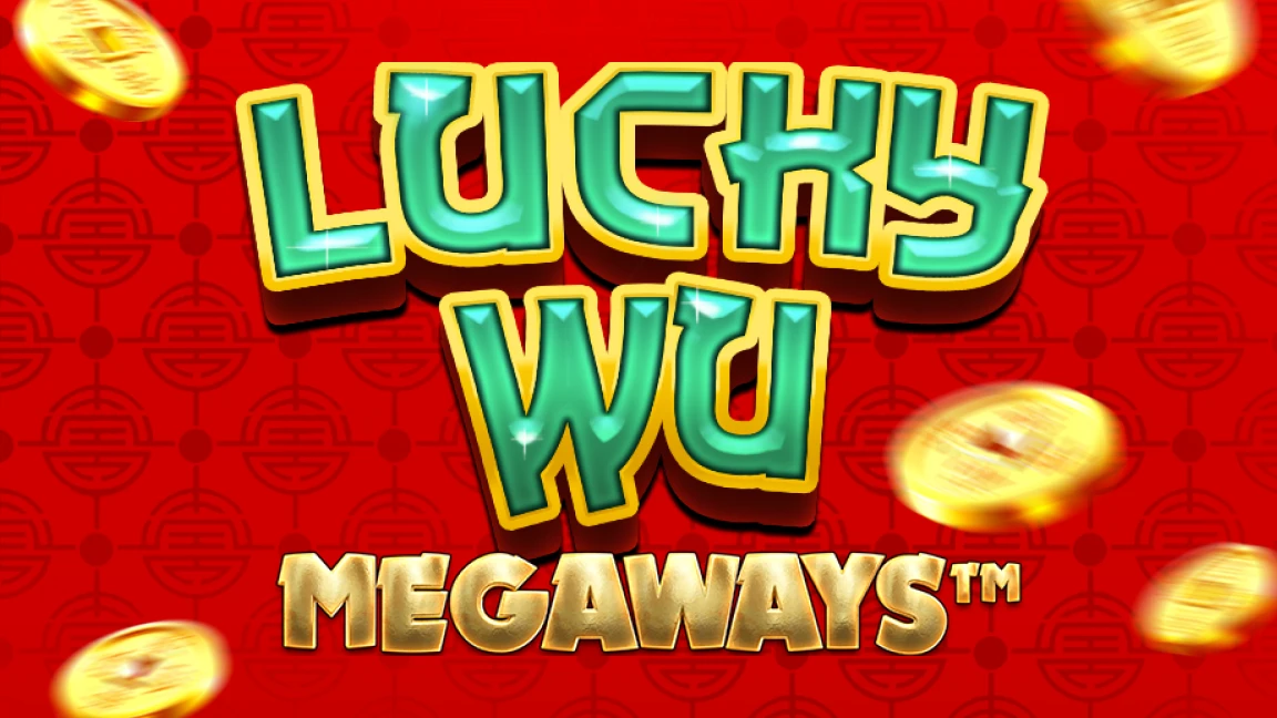 The promotional header for Lucky Wu Megaways, an online slot game on Betty.ca.