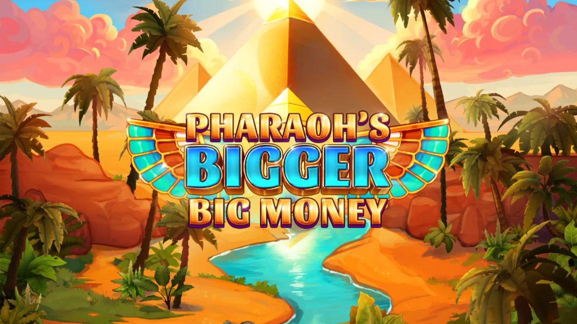The promotional header for Pharaoh's Bigger Big Money, an online slot game on Betty.ca.