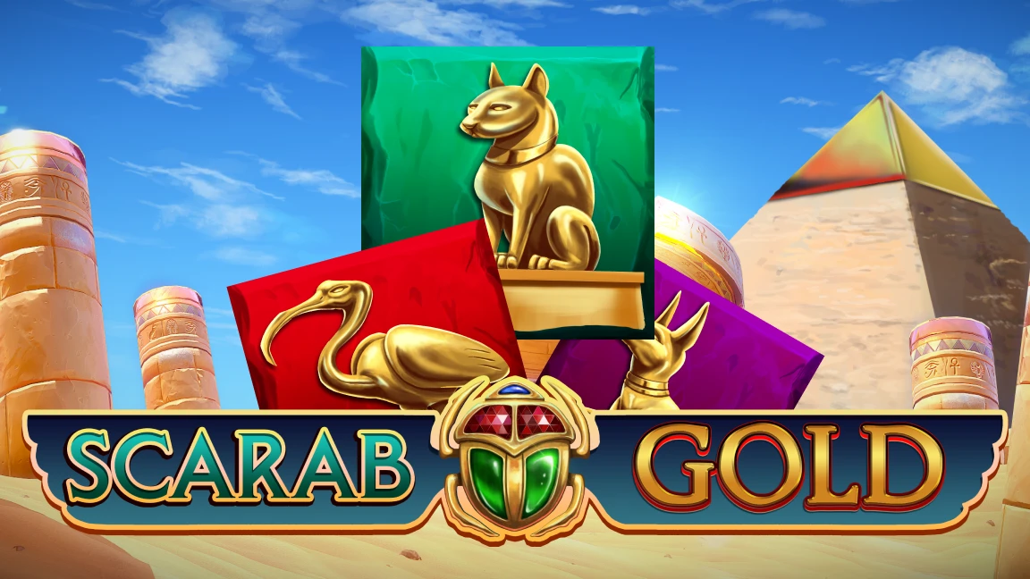The promotional header for Scarab Gold Bonus Buy, an online slot game on Betty.ca.