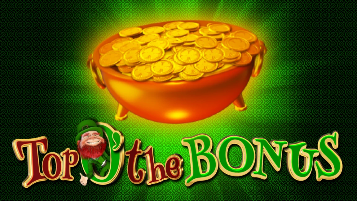 The promotional header for Top O' The Bonus, an online slot game on Betty.ca.