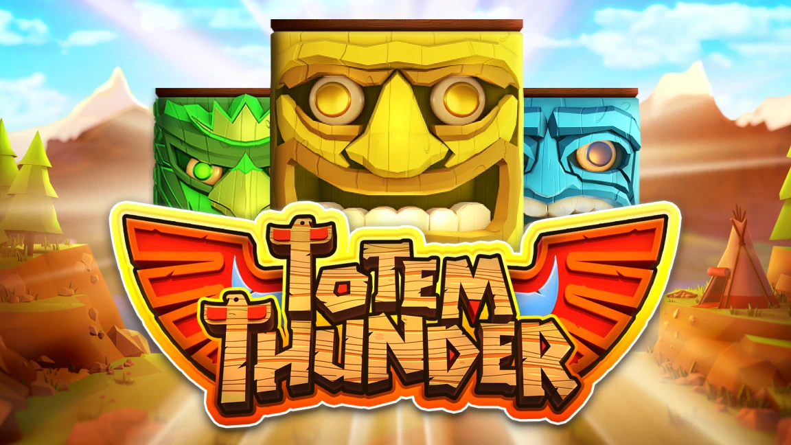 The promotional header for Totem Thunder, an online slot game on Betty.ca.