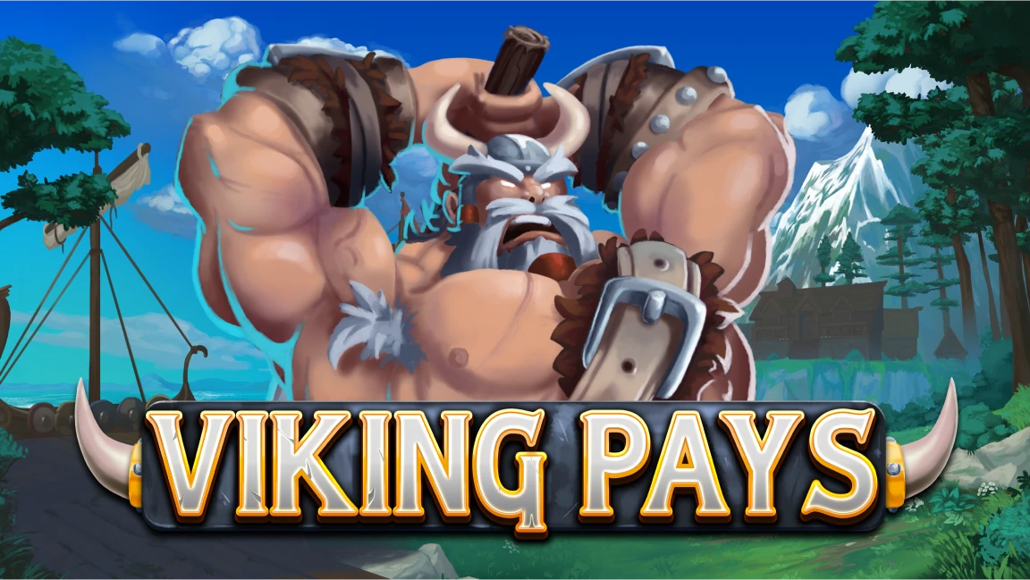 The promotional header for Viking Pays, an online slot game on Betty.ca.