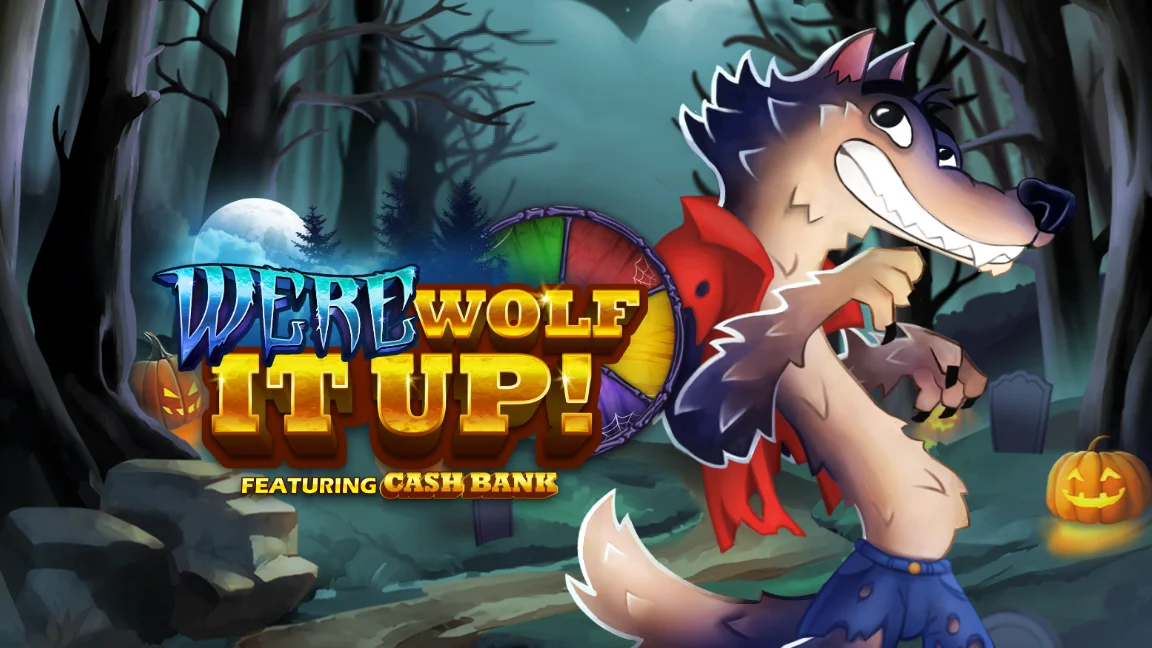 The promotional header for Werewolf it Up!, an online slot game on Betty.ca.
