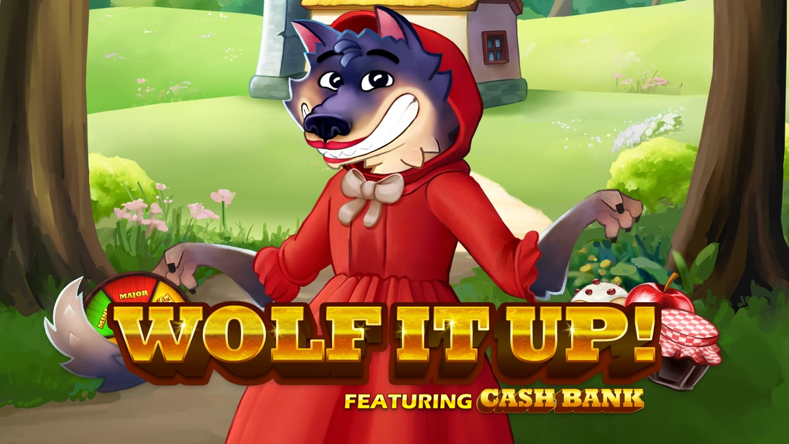 The promotional header for Wolf It Up, an online slot game on Betty.ca.