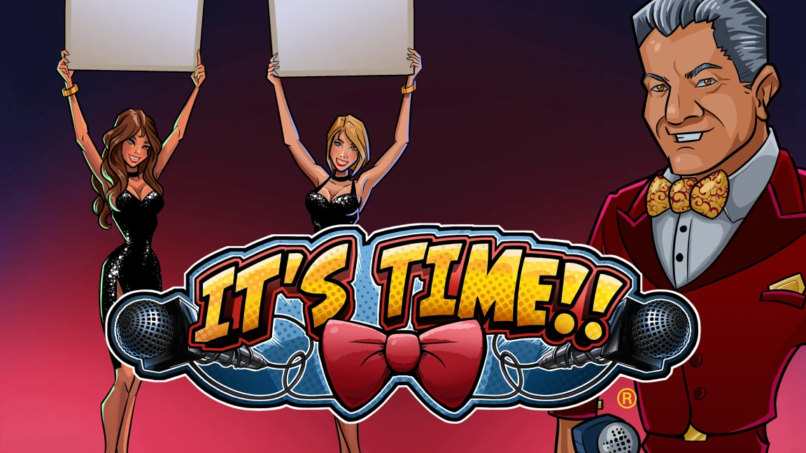 The promotional header for It's Time, an online slot game on Betty.ca.