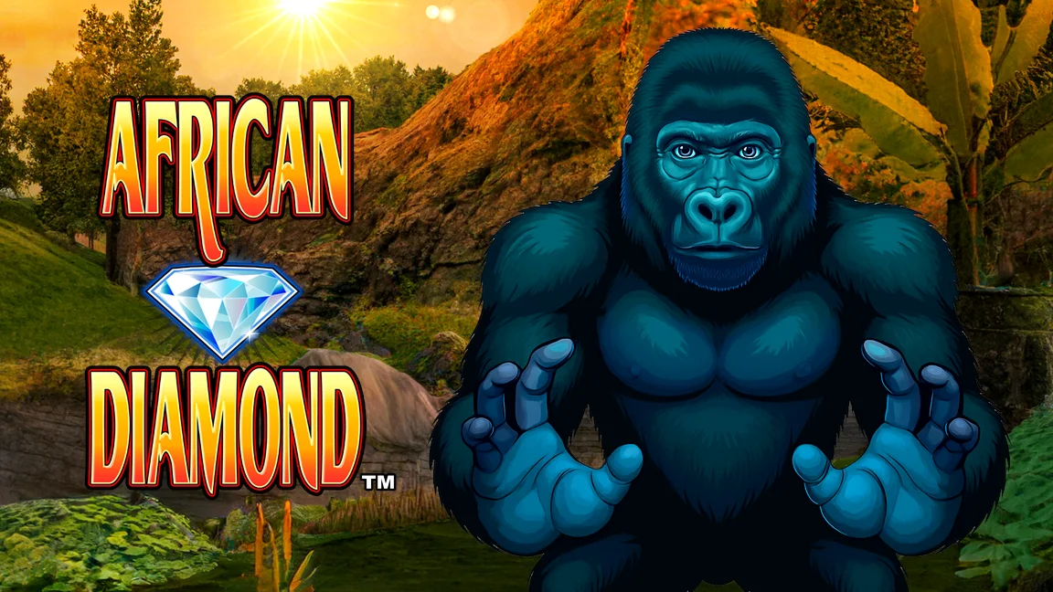 The promotional header for African Diamond, an online slot game on Betty.ca.