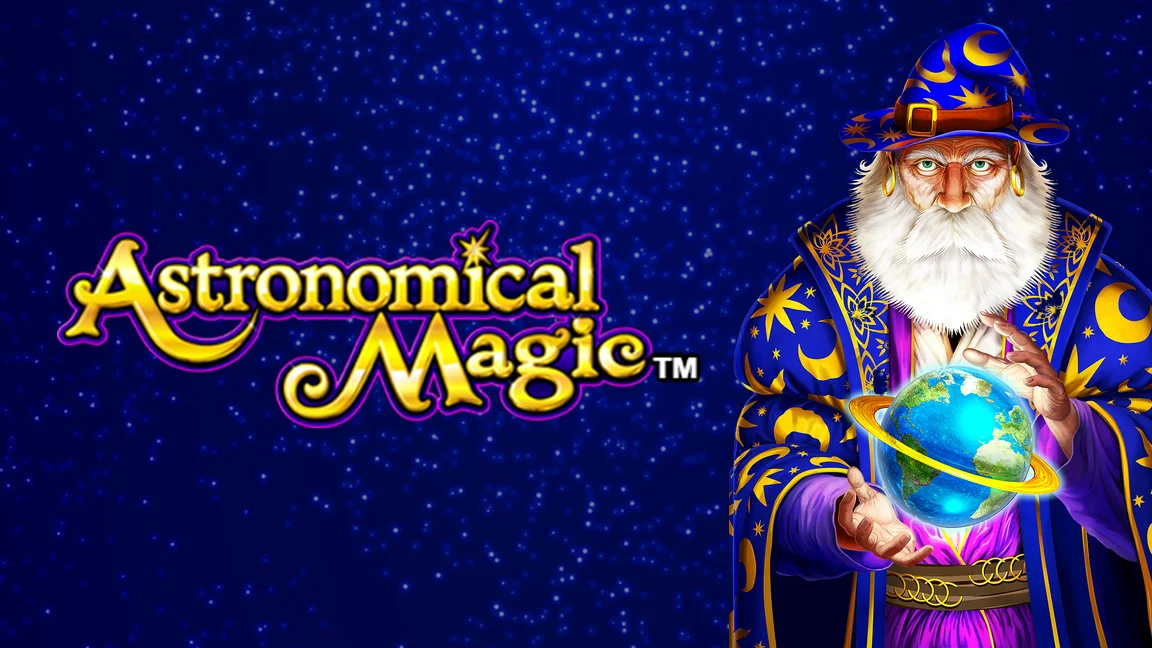 The promotional header for Astronomical Magic, an online slot game on Betty.ca.