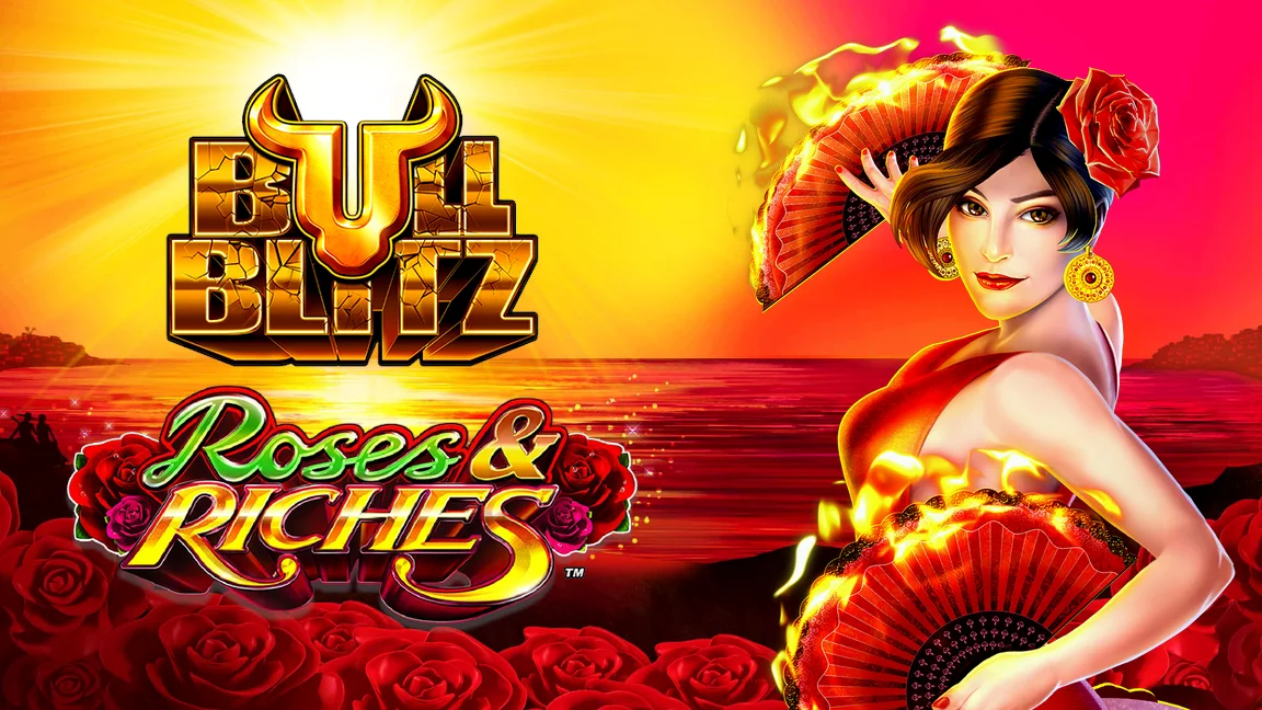 The promotional header for Bull Blitz Roses & Riches, an online slot game on Betty.ca.