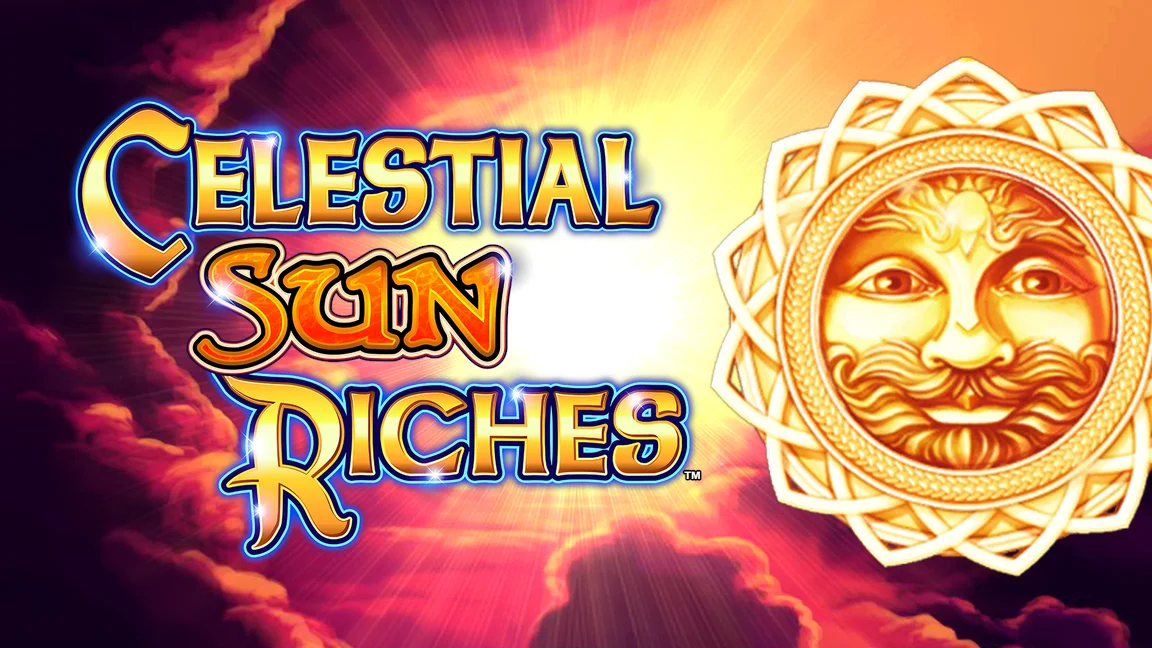 The promotional header for Celestial Sun Riches, an online slot game on Betty.ca.