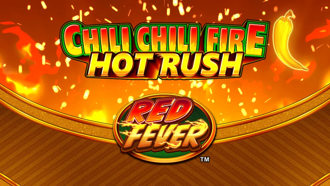 The promotional header for Chili Chili Fire Hot Rush Red Fever, an online slot game on Betty.ca.