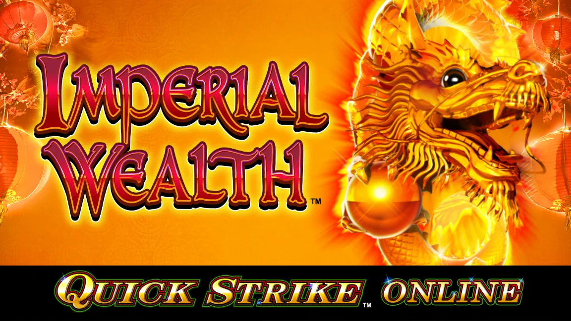 The promotional header for Imperial Wealth with Quick Strike Online, an online slot game on Betty.ca.