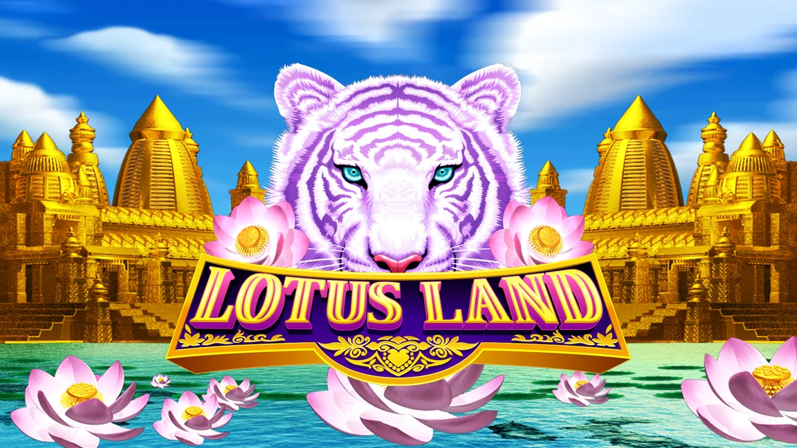 The promotional header for Lotus Land, an online slot game on Betty.ca.