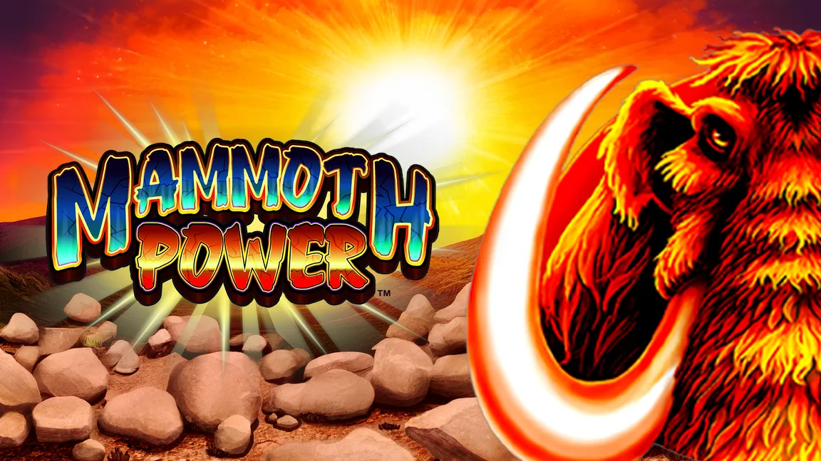 The promotional header for Mammoth Power, an online slot game on Betty.ca.