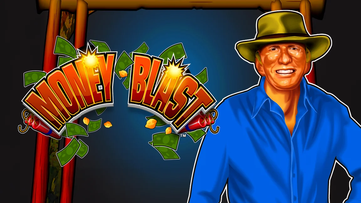 The promotional header for Money Blast, an online slot game on Betty.ca.