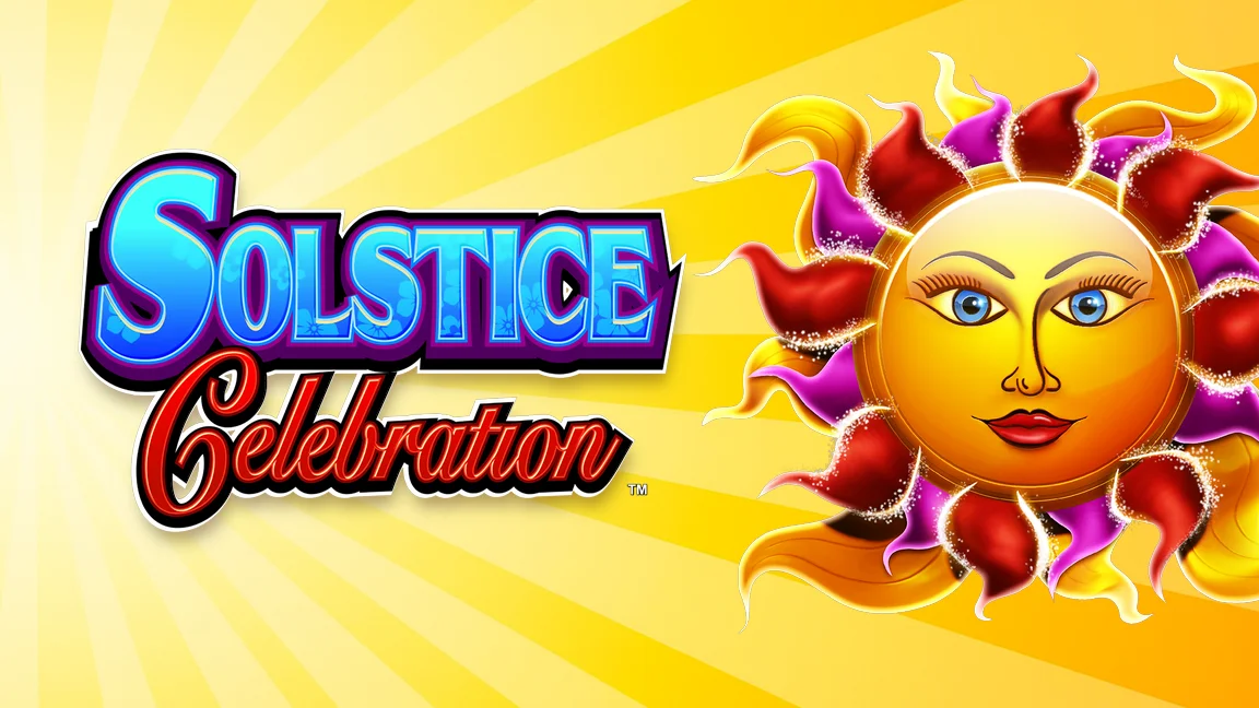 The promotional header for Solstice Celebration, an online slot game on Betty.ca.