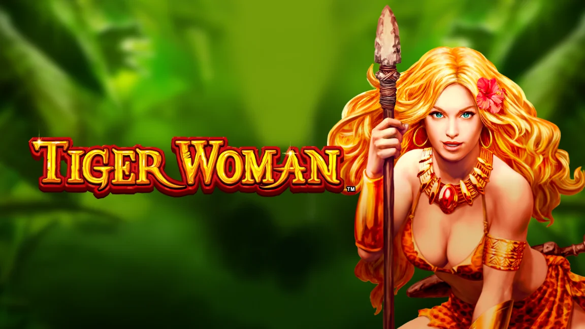 The promotional header for Tiger Woman, an online slot game on Betty.ca.